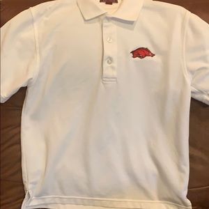White Polo with Razorback logo